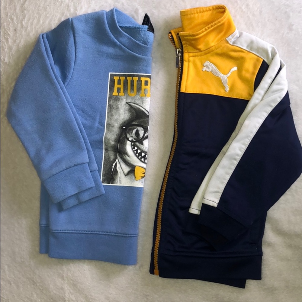 2T Bundle | Hurley Sweater | Puma Zip-up